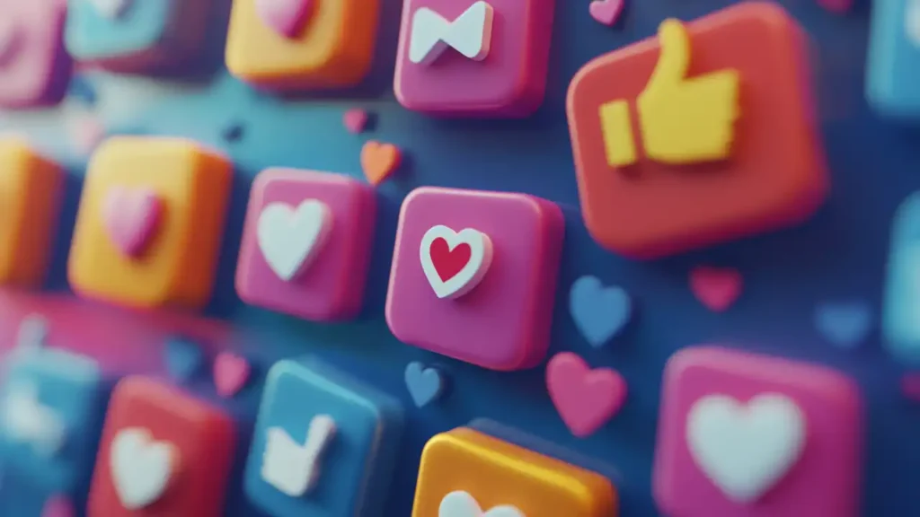 motion graphics for social media likes shares and follows