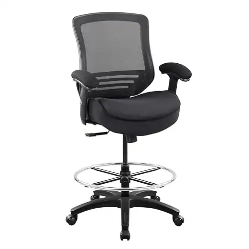 WITTLONG 400lbs Mesh Ergonomic Chair,Office Chair,Desk Chair,Height Adjustable Armrest,Lumbar Support, 360 Swivel Computer Task Chair (Black, Without Footring)